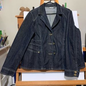 Gold Sparkley Jean Jacket